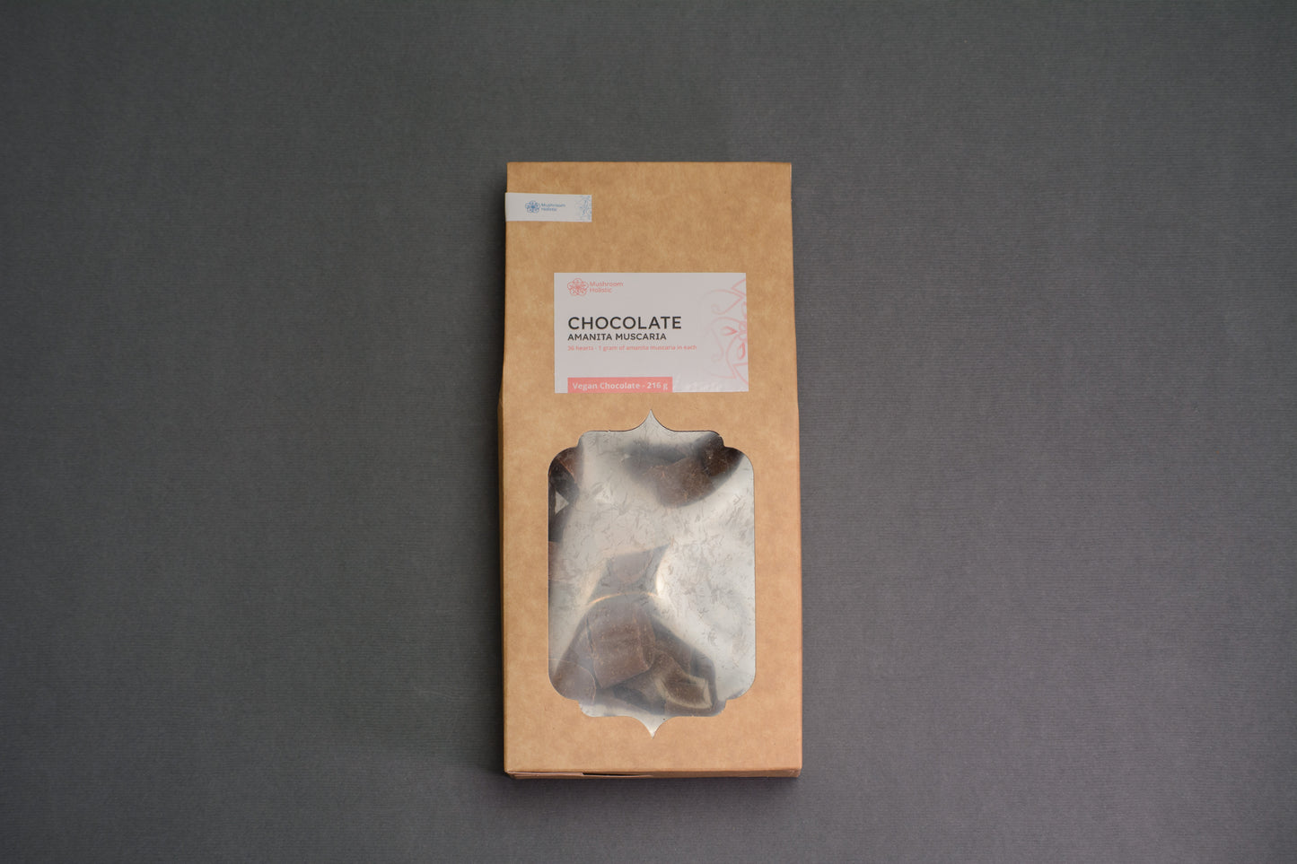 
                  
                    Vegan Chocolate with Red fly agaric - 18 or 36 Hearts
                  
                