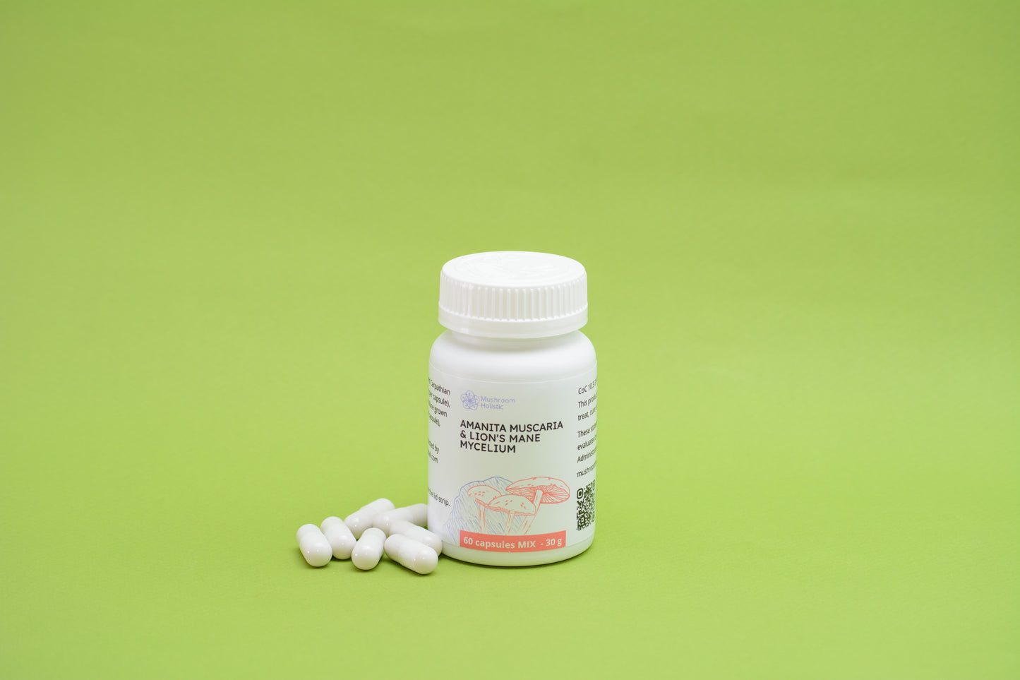
                  
                    Mix Lion’s Mane & Amanita Muscaria - 60 or 120 Capsules
                  
                