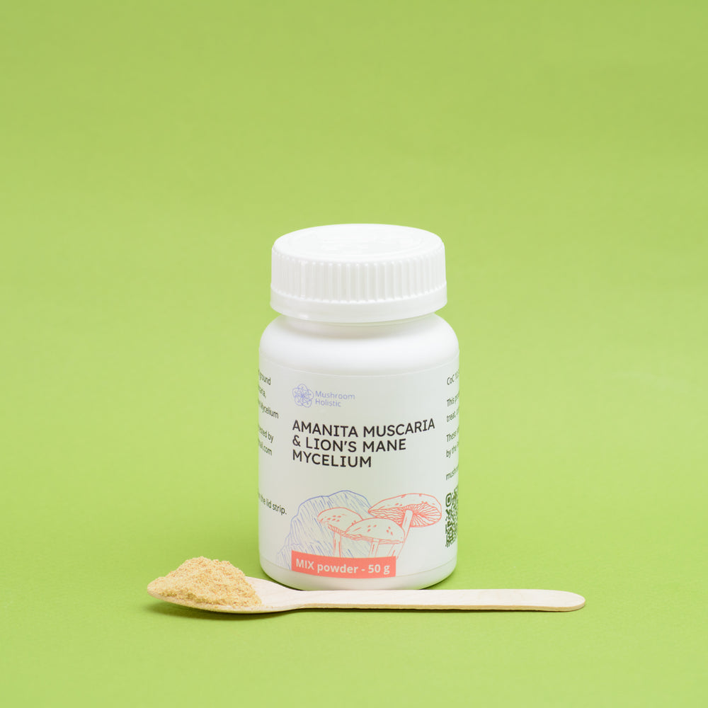 
                  
                    Mix Amanita Muscaria & Lion’s Mane - Powder 50 g
                  
                