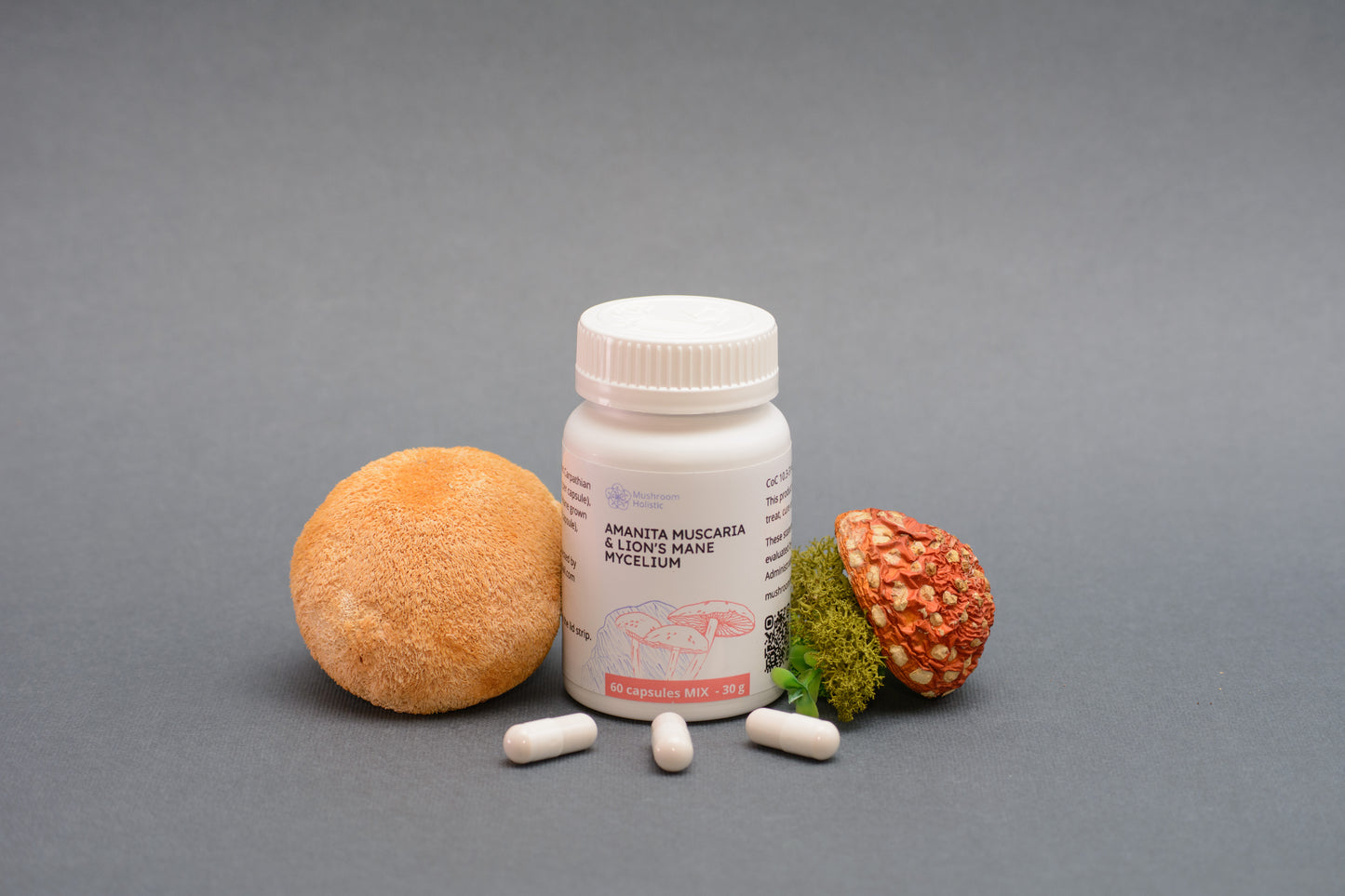 
                  
                    Mix Lion’s Mane & Amanita Muscaria - 60 or 120 Capsules
                  
                