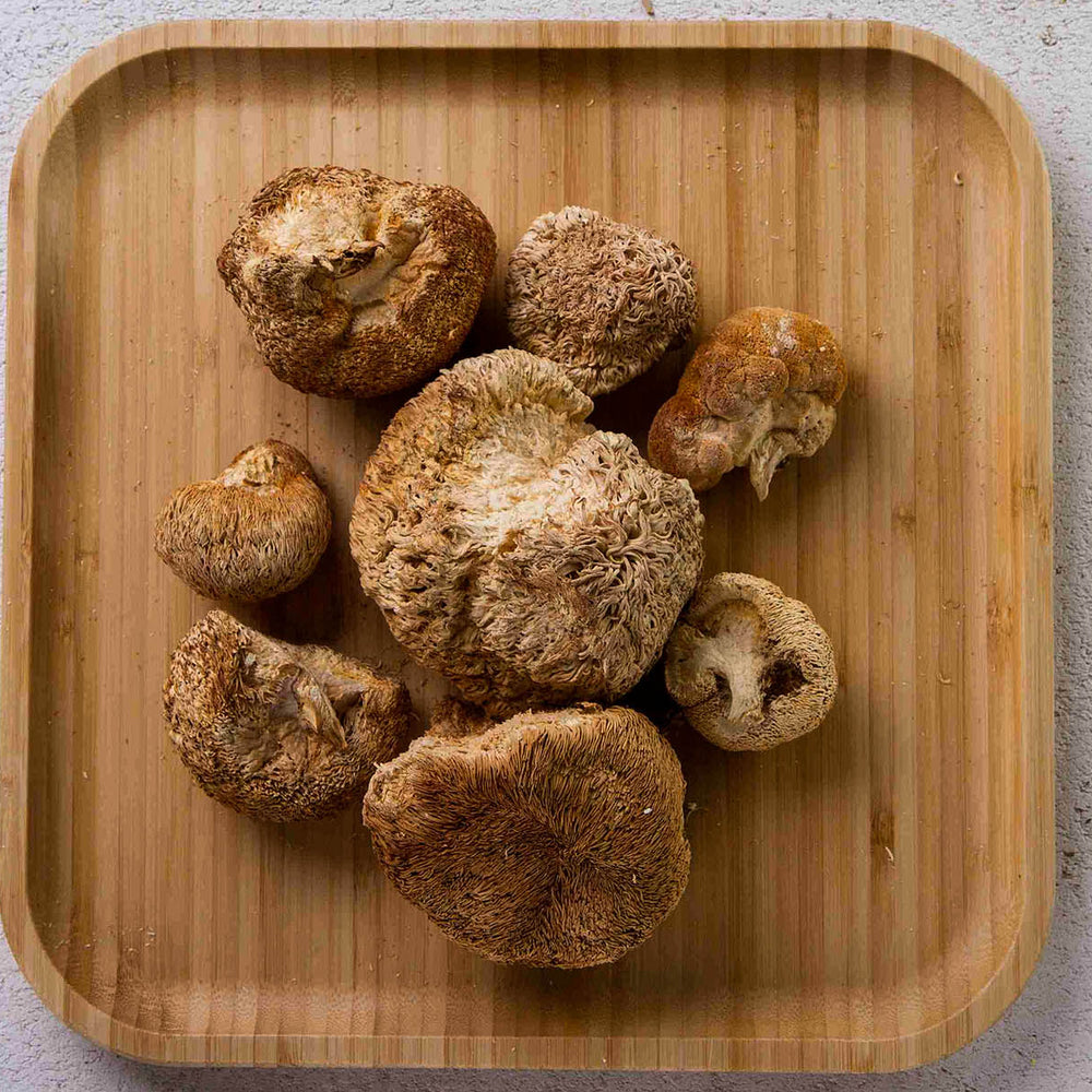 
                  
                    Lion’s mane mushroom dried caps
                  
                